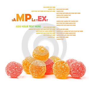 Fruit candy multi-colored allsorts