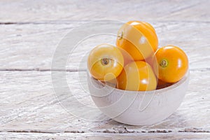 Fruit of cape gooseberry, uvilla on wooden background