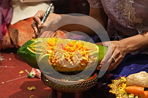 Fruit carving