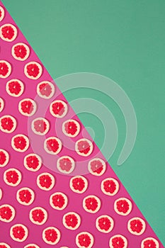 Fruit citrus seamless pattern.