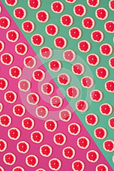 Fruit citrus seamless pattern.