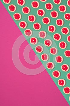 Fruit citrus seamless pattern.