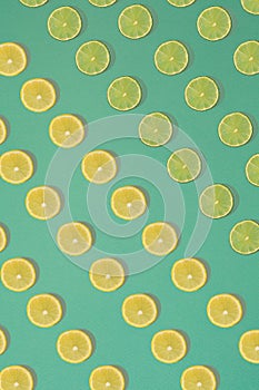 Fruit citrus seamless pattern.