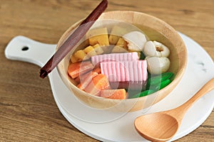 Fruit Cocktail Soup Popular Served in Javanese Wedding Party