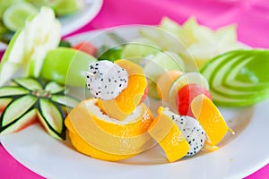 Fruit for cocktail topping,Fresh fruit party plate