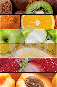 Fruit collage