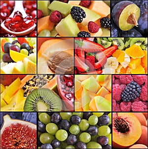 Fruit collage