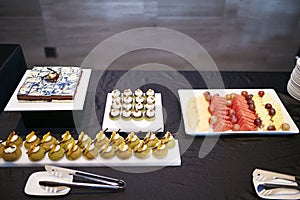 Fruit cream Dessert table taste