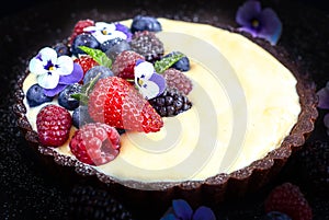 Fruit dessert tart