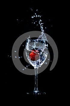 Fruit Drop in Water