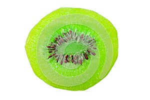 Fruit drying, Pile of dried tropical KIWI fruits isolated on the white background