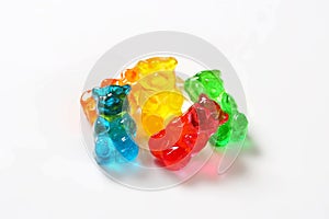 Fruit flavored gummy bears