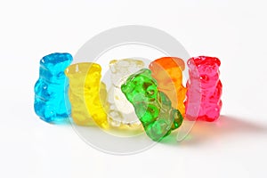 Fruit flavored gummy bears