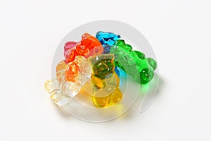 Fruit flavored gummy bears