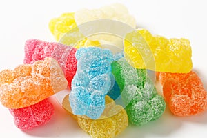 Fruit flavored gummy bears