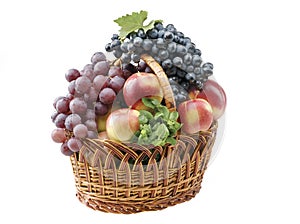 Fruit food objects in a basket