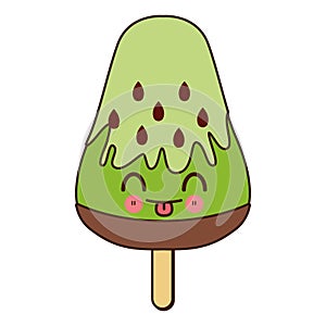 Fruit ice lolly popsicle cartoon