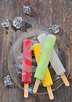 Fruit ice pops