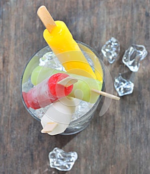 Fruit ice pops