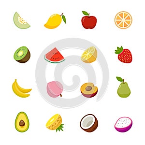 Fruit icon. Flat full colors design.