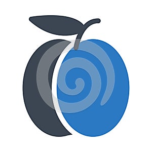 Fruit vector glyph color con