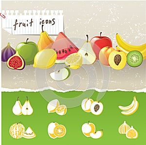 Fruit icons