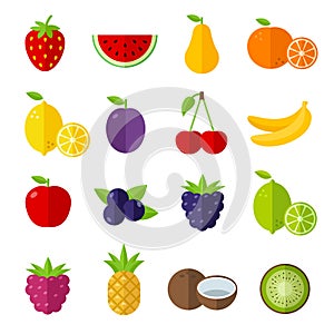 Fruit Icons Set - Summer