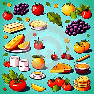Fruit  illustration for commercial use