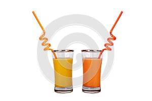 Fruit Juice in Glass with Pipet Healthy Life