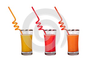 Fruit Juice in Glass with Pipet Healthy Life