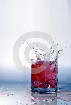 Fruit juice splashing