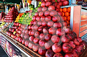 Fruit Juice Stall At Jemaa El-Fna Square