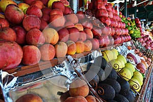 Fruit Juice Stall At Jemaa El-Fna Square