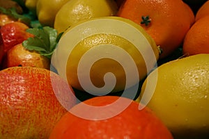 Fruit,lemon on many style of fruit
