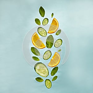 Fruit Lemonade Ingredient Pattern