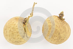 Fruit longan. fresh longan on white background