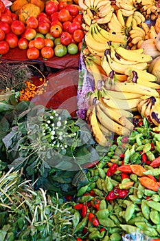 Fruit market in Guadeloupe