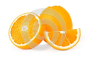 fruit orange isolate on white background