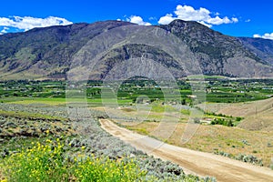 Fruit Orchard Cawston Similkameen Valley British Columbia Country Road Landscape