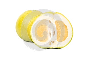 Fruit oroblanco with half