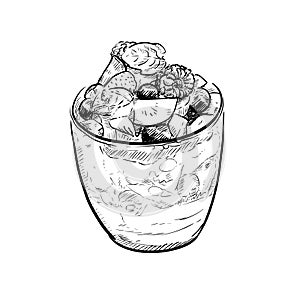 Fruit Parfait Doodle