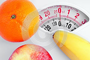 Fruit on a personal scale.