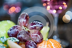 Fruit Plate Abstract Background