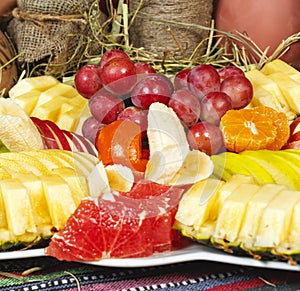 Fruit plate in Georgian style.