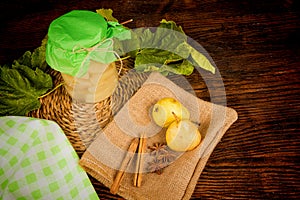 Fruit preserve still life