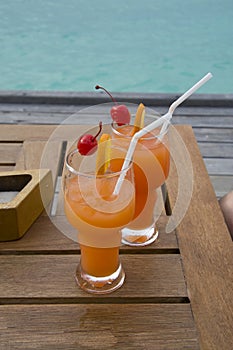 Fruit Punch by the beach