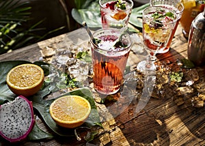 Fruit punch beverage freshness cocktail