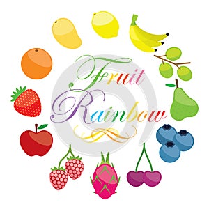 Fruit Rainbow design illustration