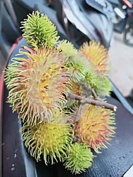 Fruit rambutan indonesian asian photo