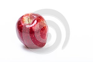 Fruit red Apple on a white background